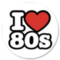 Badge Épingle Rétro 25mm Pins Button | I love 80s