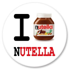 Badge Épingle Rétro 25mm Pins Button | I love Nutella