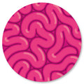 Badge Épingle Rétro 25mm Pins Button | Cervelle