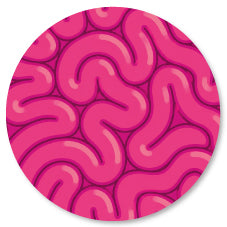 Badge Épingle Rétro 25mm Pins Button | Cervelle