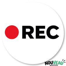 Badge Épingle Rétro 25mm Pins Button | Rec