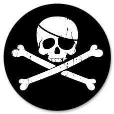 Badge Épingle Rétro 25mm Pins Button | Pirate | 521