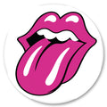 Badge Épingle Rétro 25mm Pins Button | Rolling Stones Langue Rose | 534