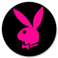Badge Épingle Rétro 25mm Pins Button | Lapin Playboy Rose Fuchsia | 536