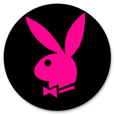 Badge Épingle Rétro 25mm Pins Button | Lapin Playboy Rose Fuchsia | 536