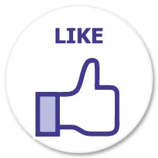 Badge Épingle Rétro 25mm Pins Button | Like Facebook