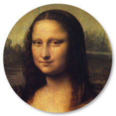 Badge Épingle Rétro 25mm Pins Button | La Joconde Mona Lisa Léonard de Vinci