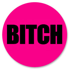 Badge Épingle Rétro 25mm Pins Button | Bitch Rose Flashy