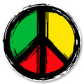 Badge Épingle Rétro 25mm Pins Button | Peace and Love Reggae Rasta
