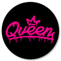 Badge Épingle Rétro 25mm Pins Button | Queen Graffiti Rose
