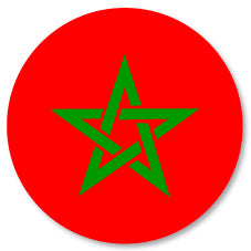 Badge Épingle Rétro 25mm Pins Button | Drapeau Maroc Étoile Verte