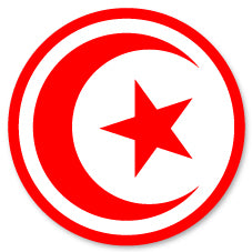 Badge Épingle Rétro 25mm Pins Button | Drapeau Tunisie Croissant Étoile
