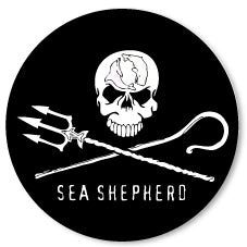 Badge Épingle Rétro 25mm Pins Button | Sea Shepherd Jolly Roger Tête de Mort