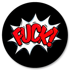Badge Épingle Rétro 25mm Pins Button | Fuck Bulle Comics Pop Art