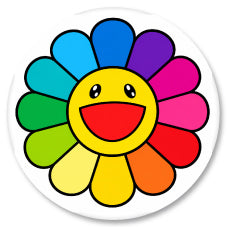 Badge Épingle Rétro 25mm Pins Button | Fleur Souriante Takashi Murakami Pop Art