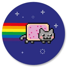 Badge Épingle Rétro 25mm Pins Button | Nyan Cat